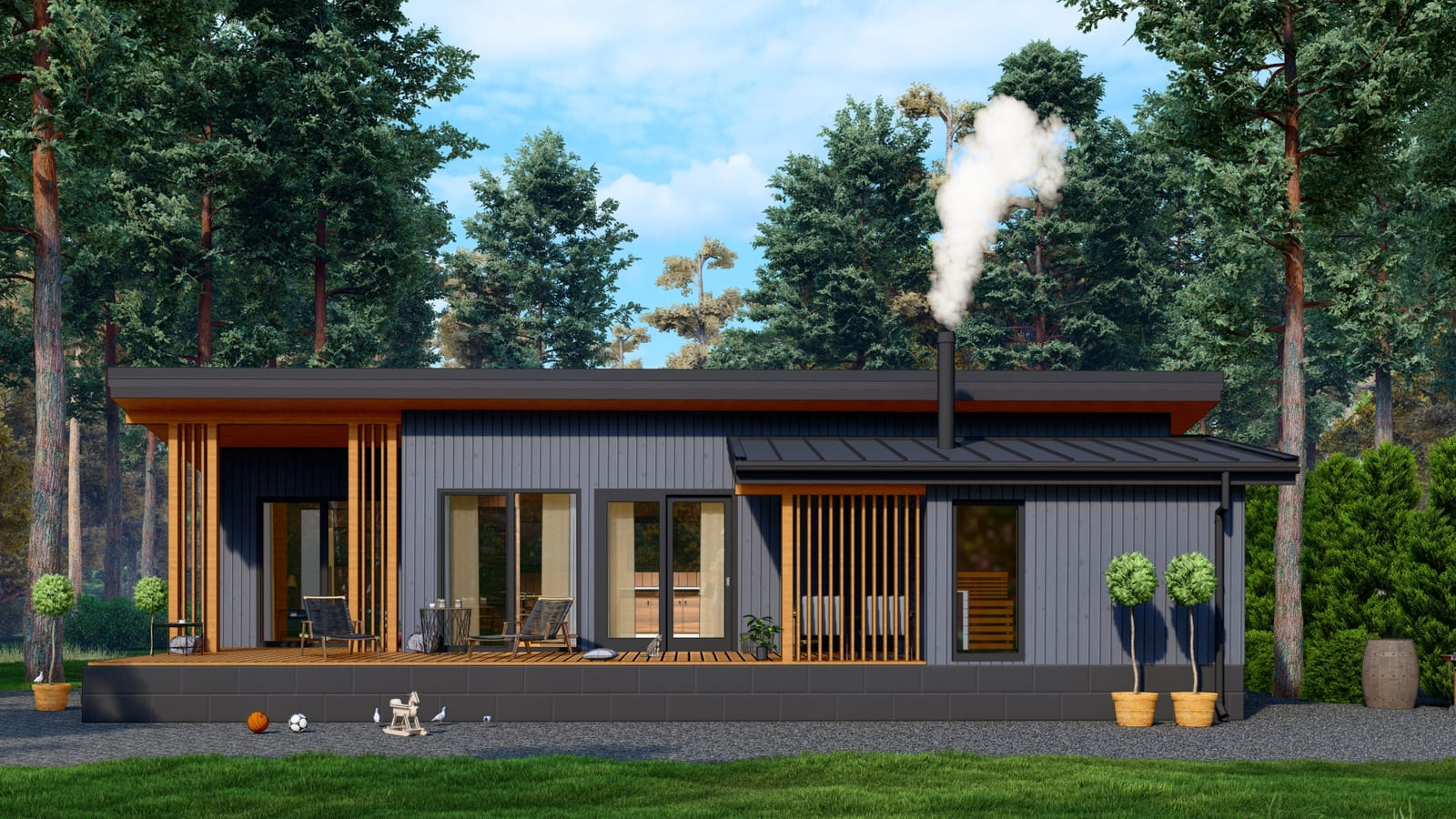 Проект каркасной бани «Липа»